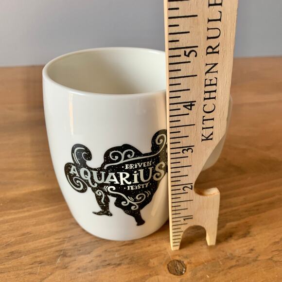 Threshold Target AQUARIUS Coffee Mug Cup Zodiac 16oz Driven Feisty Astrology - Picture 9 of 10